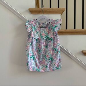 🎉HP🎉 Crown & Ivy Floral Bunny Print Top, Size 6